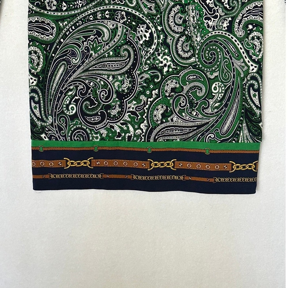 MICHAEL Michael Kors Dress Sz Small Paisley Mini Long‎ Sleeve Boho Hippie - Picture 7 of 13